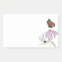 Eleganter Schmetterling und Lila Blume Stilvolle B