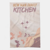 Eleganter Schmetterling und Pastel florale Dekorat Geschirrtuch (Vertikal)