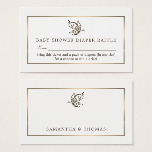 Eleganter Schmetterling, Windelrumpf (Vorne & Hinten)