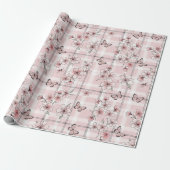 Eleganter Schmetterlingsblüten (2) Geschenkpapier (Ungerollt)