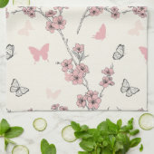 Eleganter Schmetterlingsblüten (9) Geschirrtuch (Gefaltet)