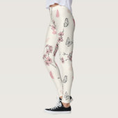 Eleganter Schmetterlingsblüten (9) Leggings (Links)