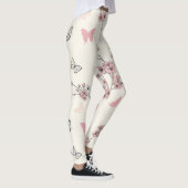 Eleganter Schmetterlingsblüten (9) Leggings (Rechts)