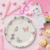 Eleganter Schmetterlingsblüten-Artikel (6) Pappteller (Party)