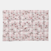 Eleganter Schmetterlingsblüten-Entwurf (2) Geschirrtuch (Horizontal)
