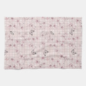 Eleganter Schmetterlingsblüten-Entwurf (4) Geschirrtuch (Horizontal)