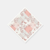 Eleganter Schmetterlingsblüten-Entwurf (9) Serviette (Ecke)
