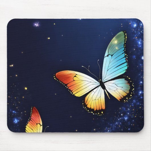 Eleganter, schmetterlingsdruckter Mauspad (Vorne)