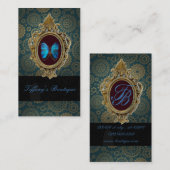 eleganter Schmetterlingsmode Schönheitssalon Styli Visitenkarte (Vorne/Hinten)