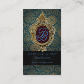 eleganter Schmetterlingsmode Schönheitssalon Styli Visitenkarte (Rückseite)