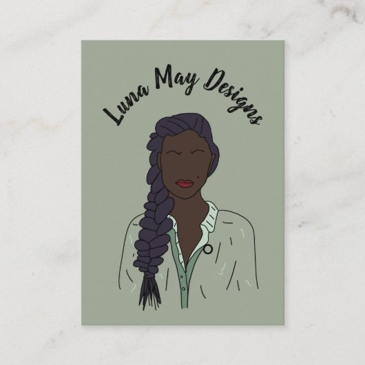 Eleganter Schmuck Boss Women 1 Button Business Car Visitenkarte (Vorderseite)