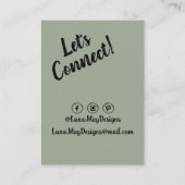 Eleganter Schmuck Boss Women 1 Button Business Car Visitenkarte (Rückseite)