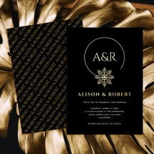 Eleganter Schmuck inspiriert Rahmen & Initialen Ho