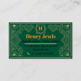Eleganter Schmuck - Luxusschmuck Visitenkarte