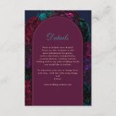 Eleganter Schmucktöne Blumenzwiebeldetails Begleitkarte (Vorderseite)