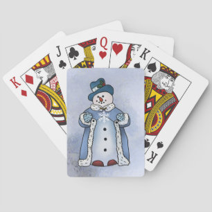 Eleganter Schneemann Spielkarten