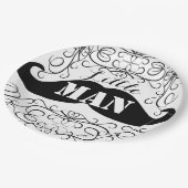 Eleganter Schnurrbart-kleiner Pappteller (Schrägansicht)