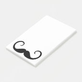 Eleganter Schnurrbart Post-it Klebezettel (angewinkelt)