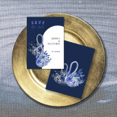 Eleganter, schöner Schwan bei Blue Wedding Save The Date