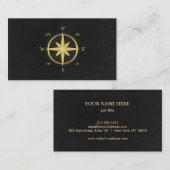 Eleganter Schönheitskompass Visitenkarte (Vorne/Hinten)