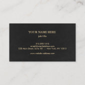 Eleganter Schönheitskompass Visitenkarte (Rückseite)