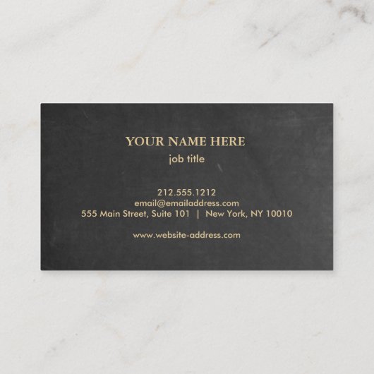 Eleganter Schönheitskompass Visitenkarte (Rückseite)