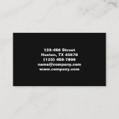 Eleganter Schönheitsmanicurist Nagelnagel Visitenkarte (Rückseite)