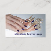 Eleganter Schönheitsmanicurist Nagelnagel Visitenkarte (Vorderseite)
