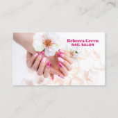 Eleganter Schönheitsmanicurist Nagelnagel Visitenkarte (Vorderseite)