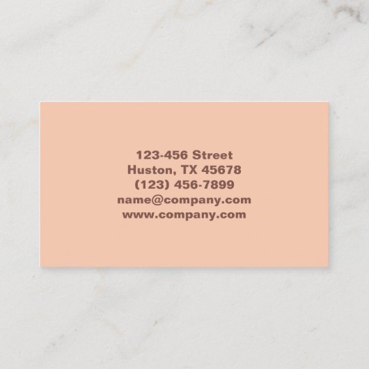 Eleganter Schönheitsmanicurist Nagelnagel Visitenkarte (Rückseite)