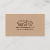 Eleganter Schönheitsmanicurist Nagelnagel Visitenkarte (Rückseite)