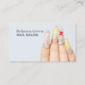 Eleganter Schönheitsmanicurist Nagelnagel Visitenkarte (Vorderseite)