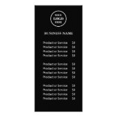 Eleganter Schönheitssalon für Schwarz-Weiß-Logos Werbekarte (Vorne)