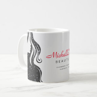 Eleganter Schönheitssalon & Haare Stylist White Bl Kaffeetasse