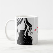 Eleganter Schönheitssalon & Haare Stylist White Bl Kaffeetasse (Links)