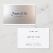 Eleganter Schönheitssalon Makeup Artist Glam Templ Visitenkarte (Vorne/Hinten)