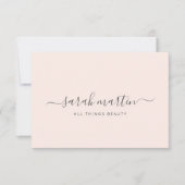 Eleganter Schönheitssalon Rosa Geschenkgutschein (Vorderseite)