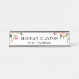 Eleganter Schreibtischnamensplakette