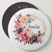 Eleganter Schriftname-Button Button (Vorne & Hinten)