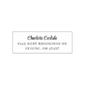 Eleganter Schriftname und Rücksendeadresse  Permastempel (Design)