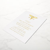 Eleganter Schulabschluss an der White-Foil-Stiftun Folieneinladung (Gedreht)