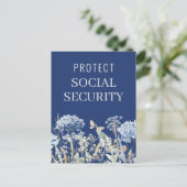 Eleganter Schutz der Politik der sozialen Sicherhe Postkarte (Stehend Vorderseite)