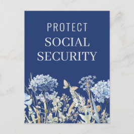 Eleganter Schutz der Politik der sozialen Sicherhe Postkarte