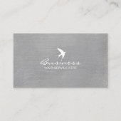 Eleganter Schwalbenschlauch Gestrickte Silber Visitenkarte (Vorderseite)