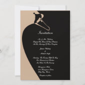 Eleganter Schwan Einladung (Vorderseite)