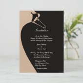 Eleganter Schwan Einladung (Stehend Vorderseite)