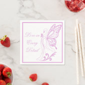 Eleganter Schwan mit Schmetterlingsflügeln Serviette (Beispiel)