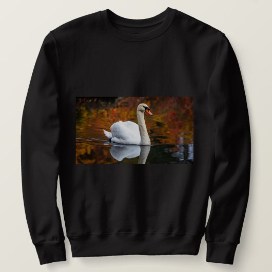 Eleganter Schwan Sweatshirt (Design vorne)