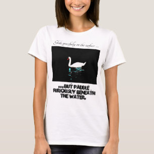 Eleganter Schwan T-Shirt