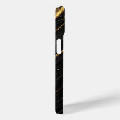 Eleganter Schwarz-Gold-Abstrakter Hintergrund Case-Mate iPhone Hülle (Rückseite / Rechts)